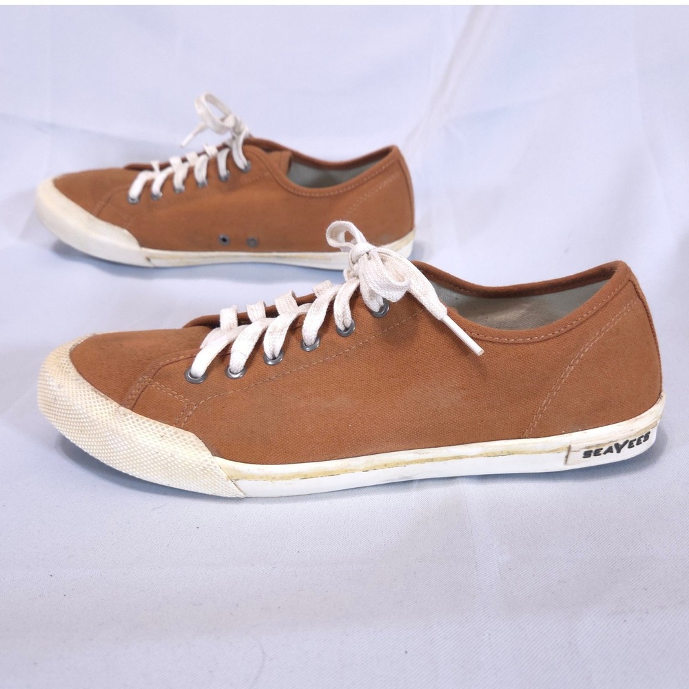 SeaVees Monterey Sneaker Womens 10 Classic Spice Canvas Low Top Brown Earthy - Picture 3 of 12